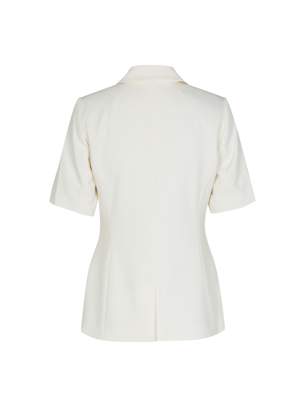 Offwhite dubbelknäppt fransad Custommade Blazer