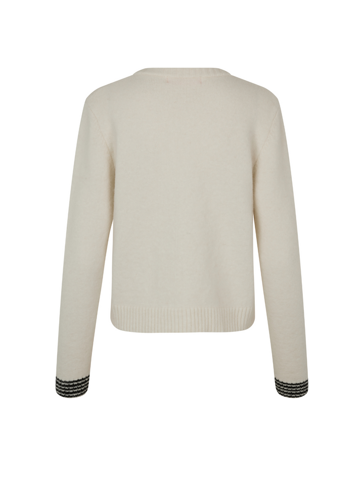 Offwhite Valencia Custommade Stickatd Cardigan