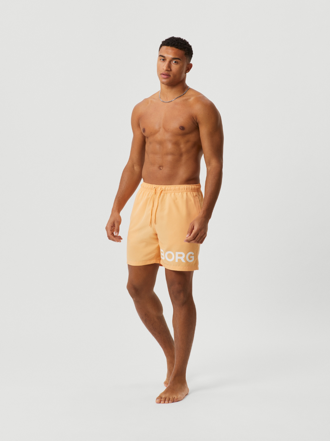 Orange Björn Borg badshorts för män