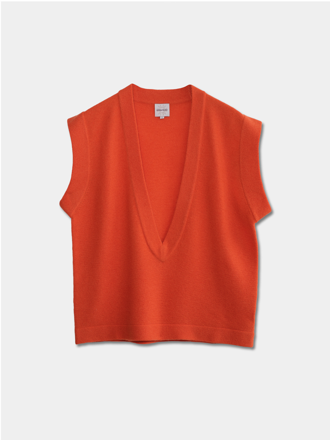 Orange Camille Moonbeam Cashmere Cardigan
