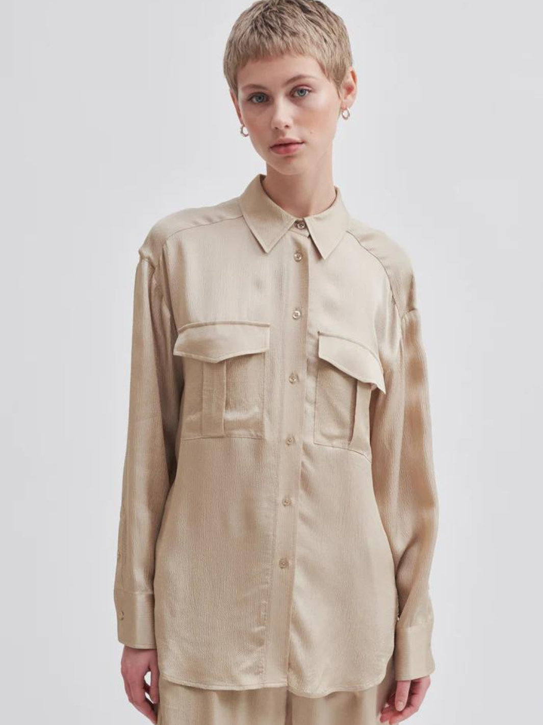 Sandfärgad Second Female Noma Shirt