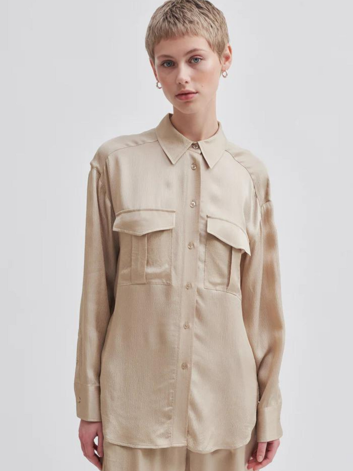 Sandfärgad Second Female Noma Shirt