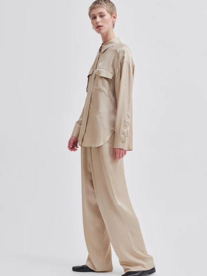 Sandfärgad Second Female Noma Shirt