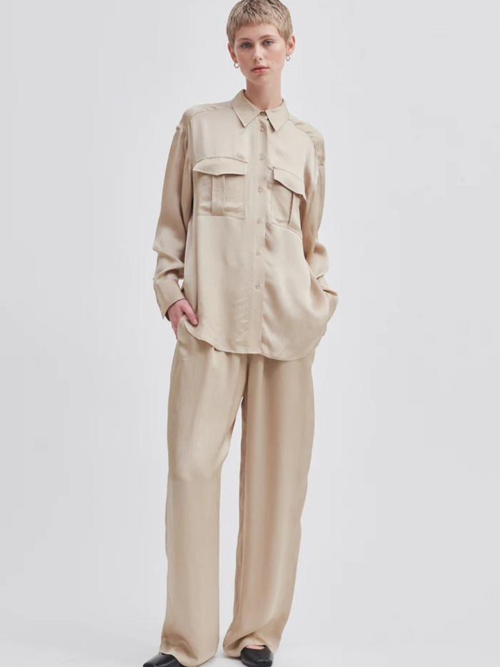 Sandfärgad Second Female Noma Shirt