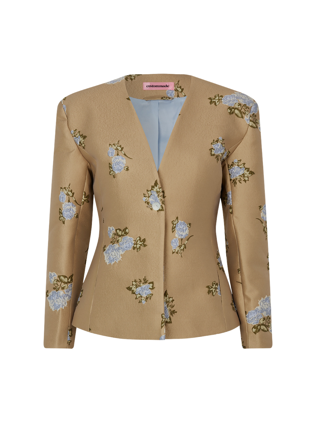 Shiny Beige Mönstrad Fabia Custommade Blazer