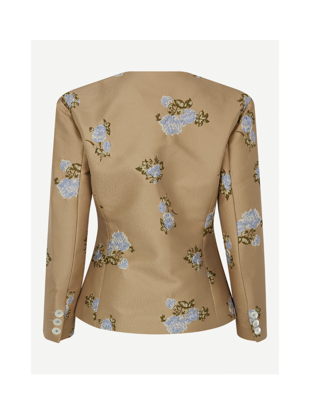 Shiny Beige Mönstrad Fabia Custommade Blazer