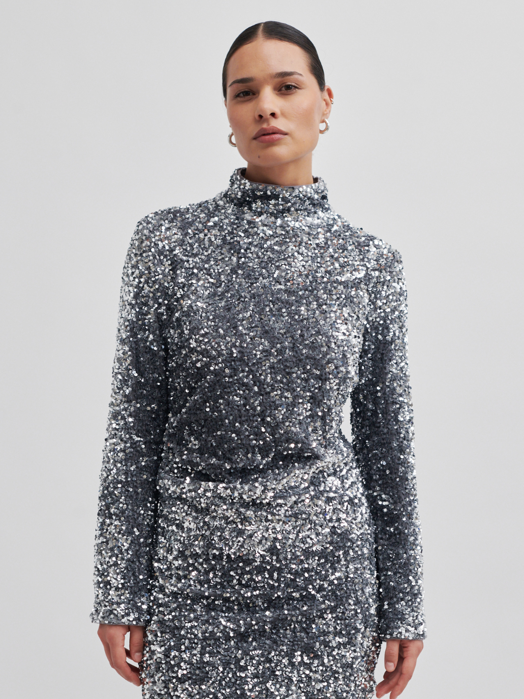 Silver Second Female Shimmer Glimmer Dress