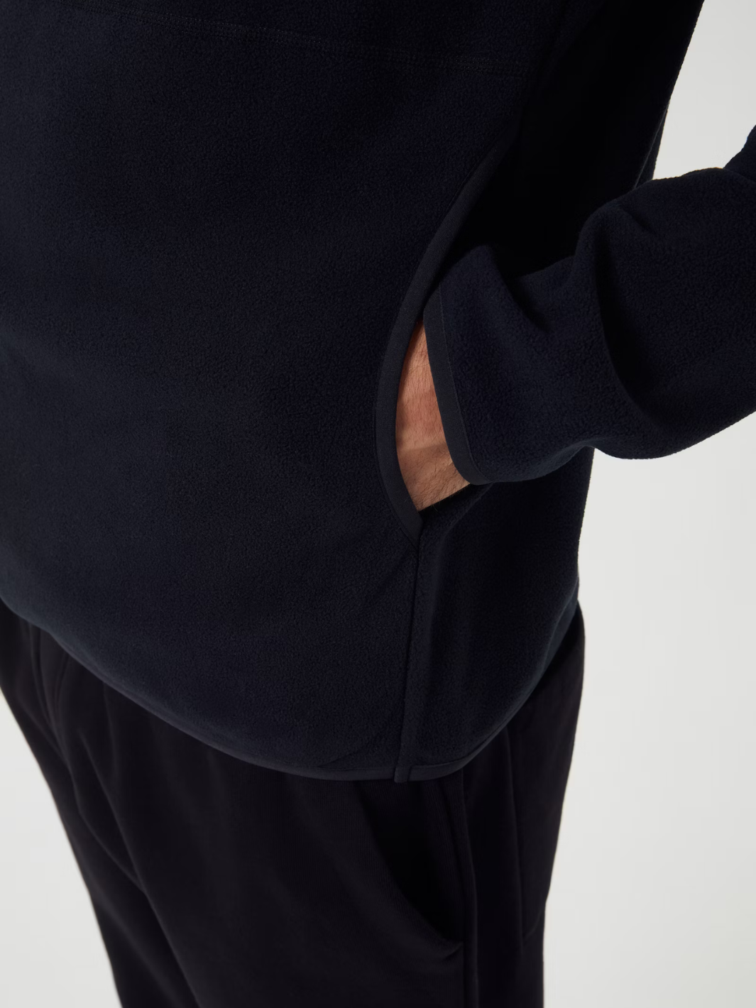 Svart Björn Borg Zip Fleece