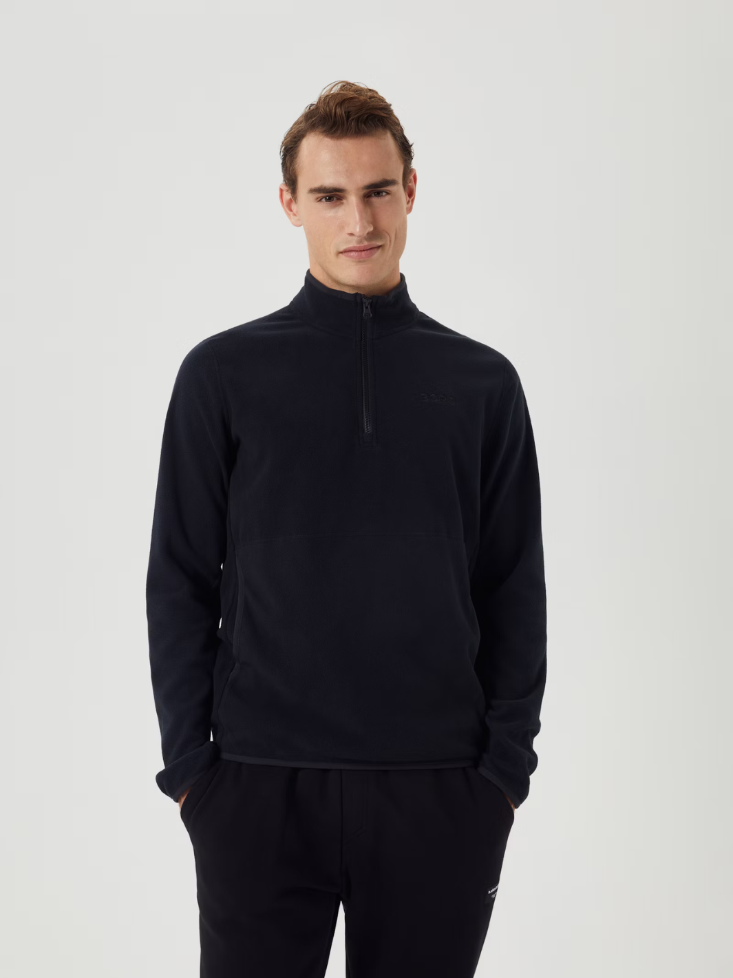 Svart Björn Borg Zip Fleece