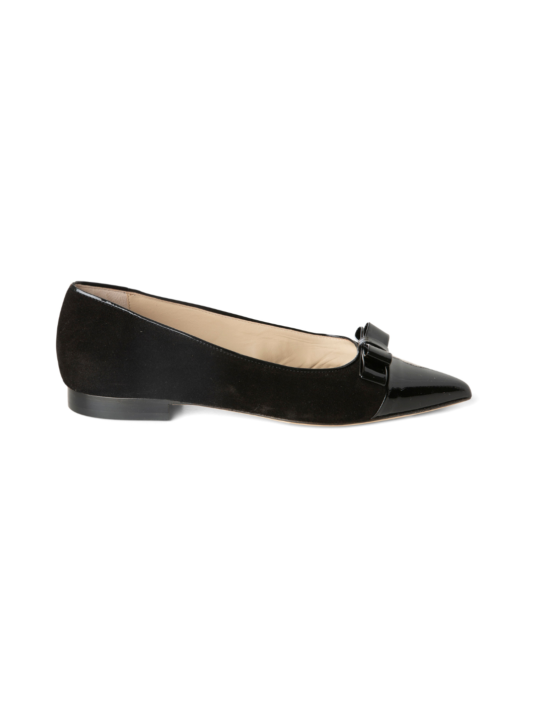 Svart Custommade Annabella Ballerina i mocka