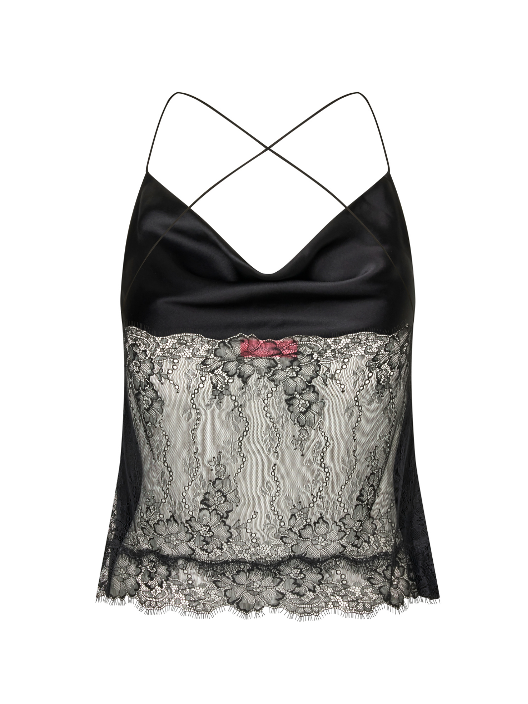 Svart Custommade Yuliana Silk Top