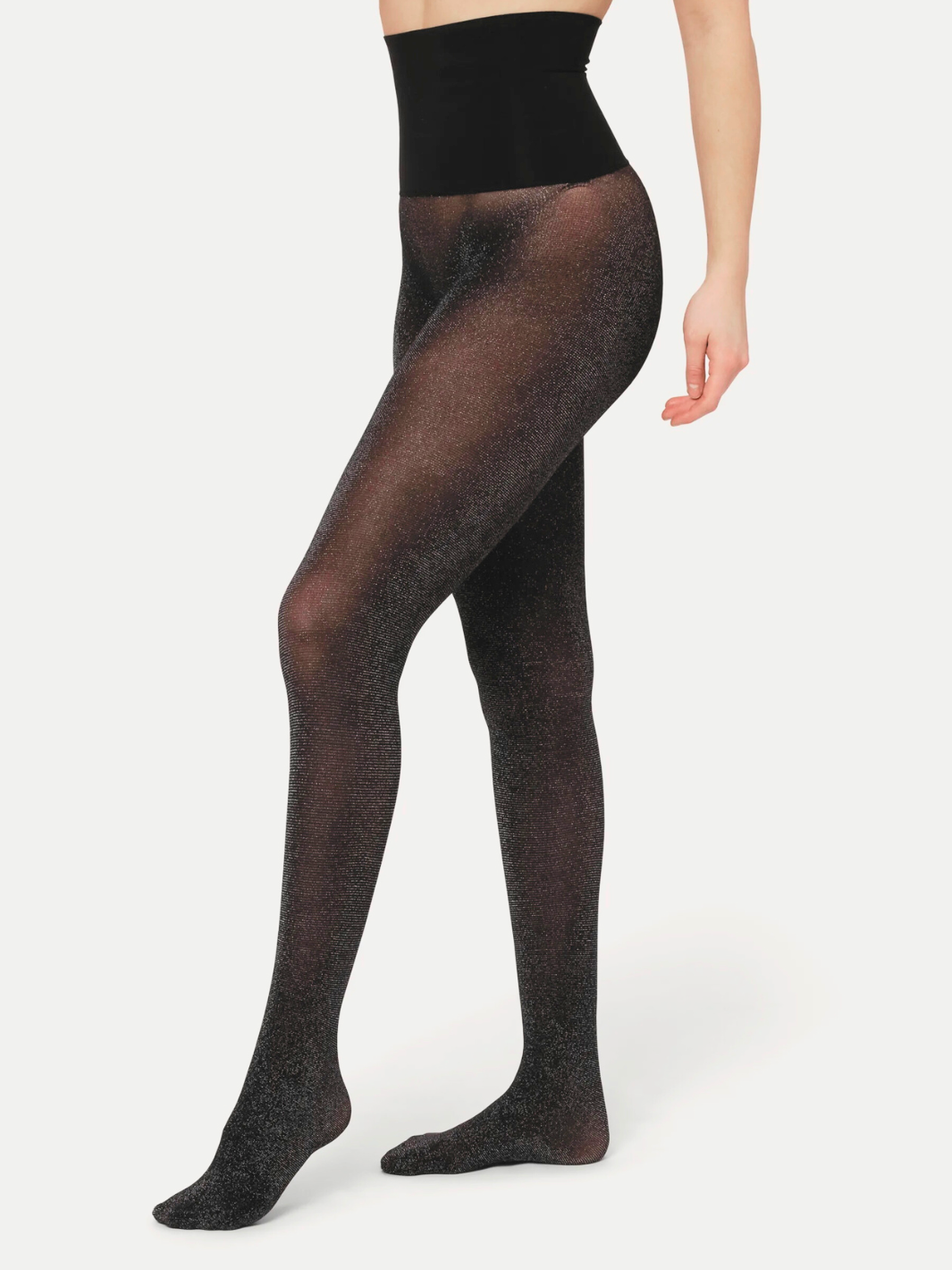 Svarta Dear Denier 50 Glitter Tights Med Mohair