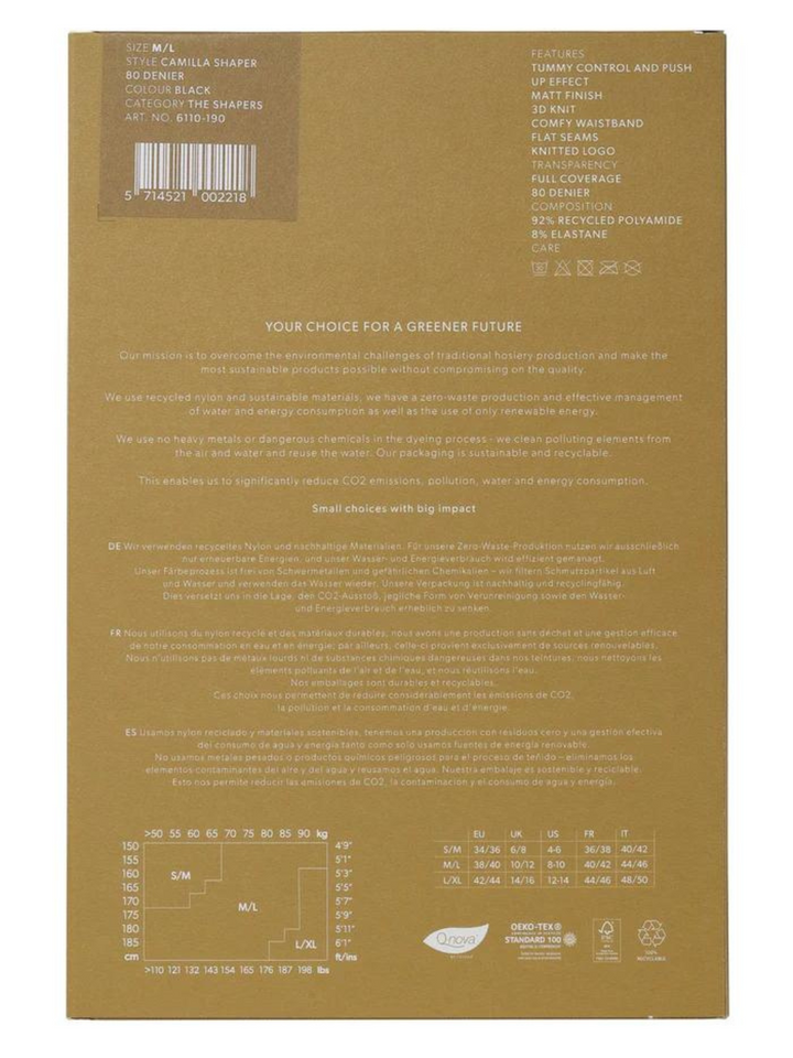 Svarta Dear Denier 80 Shaper Tights