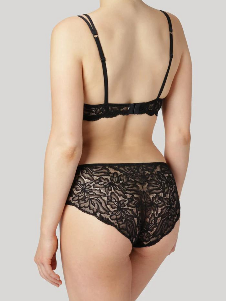 Svart Dear Denier Lace Hipster