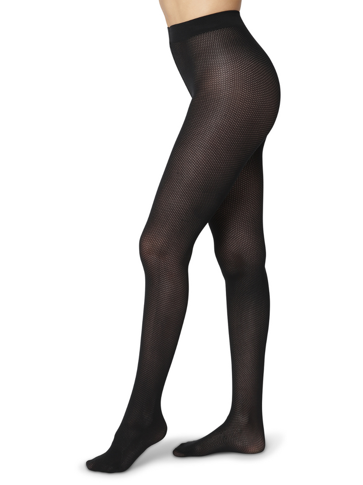 Svart Elegant Dear Denier Tights med hålmönster