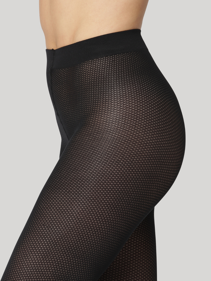 Svart Elegant Dear Denier Tights med hålmönster
