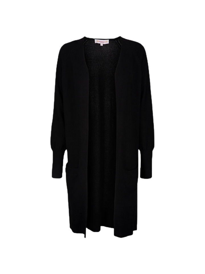 Svart lång Fanny Moonbeam Cashmere Cardigan