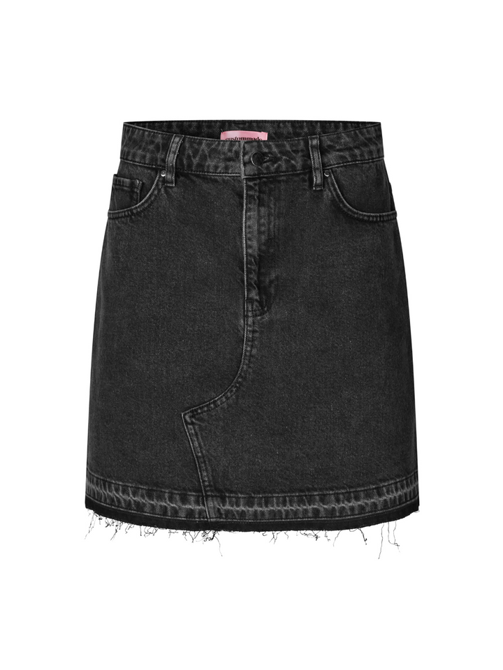 Svart förtvättad Rei Custommade jeanskjol