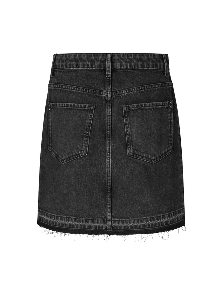 Svart förtvättad Rei Custommade jeanskjol