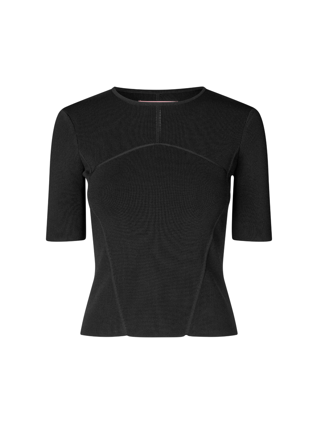 Svart Tina Custommade Slim Fit T-shirt