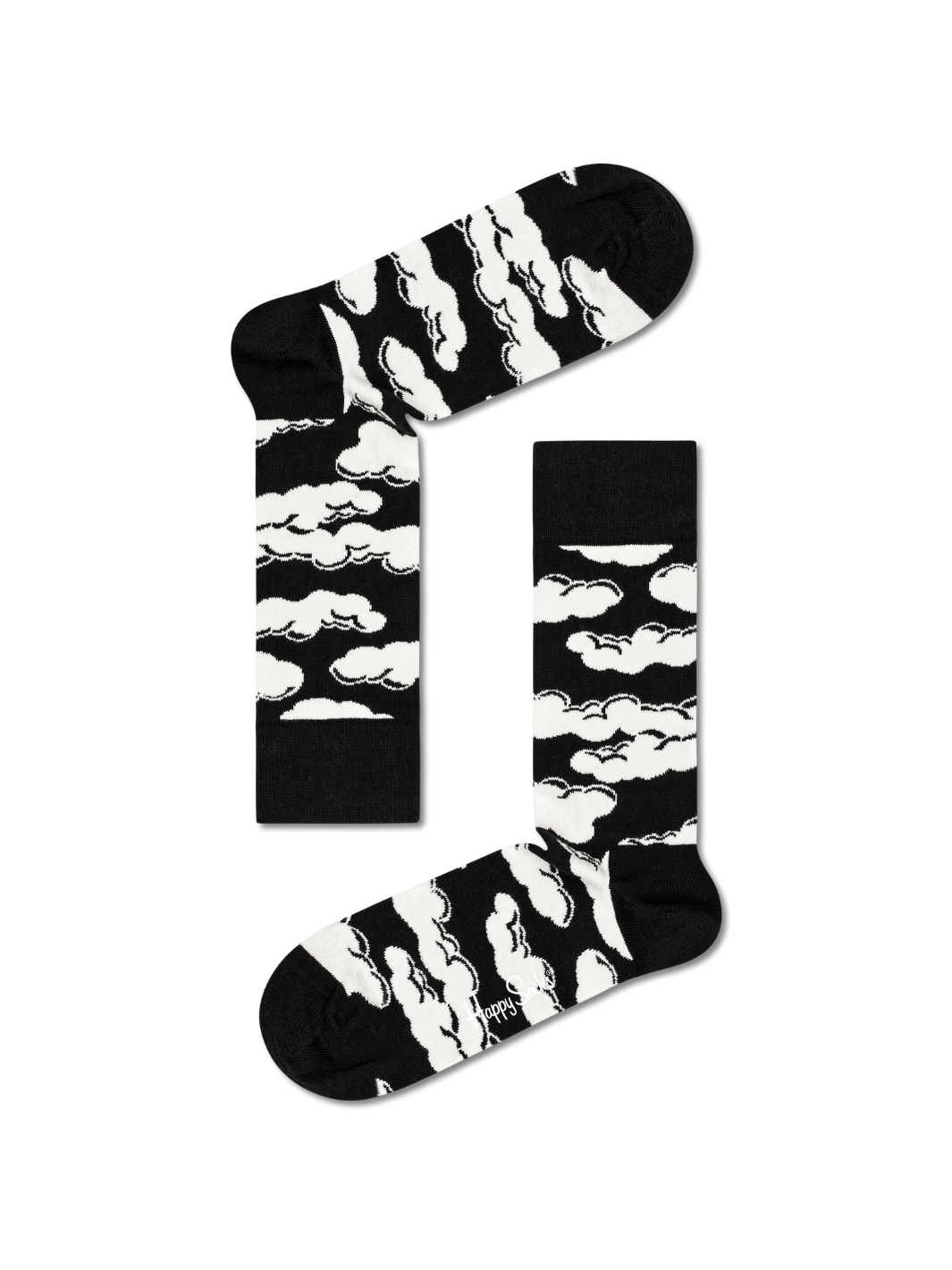 Svart &amp; vit 4-pack Happy Socks presentförpackning för honom