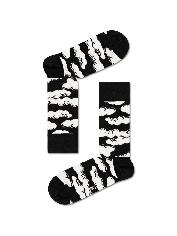 Svart &amp; vit 4-pack Happy Socks presentförpackning för honom