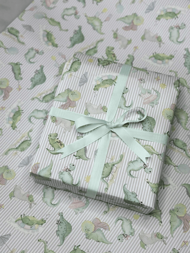 All By Voss Gavepapir, 5 m, Dino All By Voss