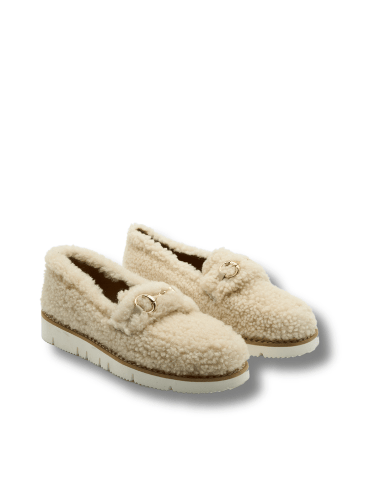 Apair Beige Guia Shearling Sko 35 Apair