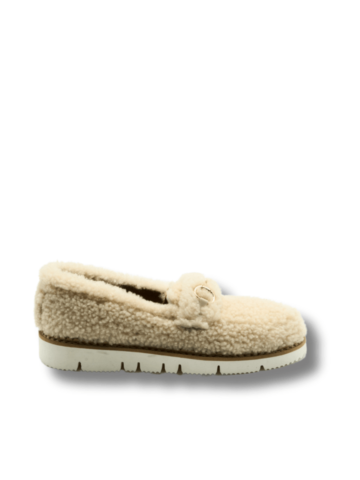 Apair Beige Guia Shearling Sko 35 Apair