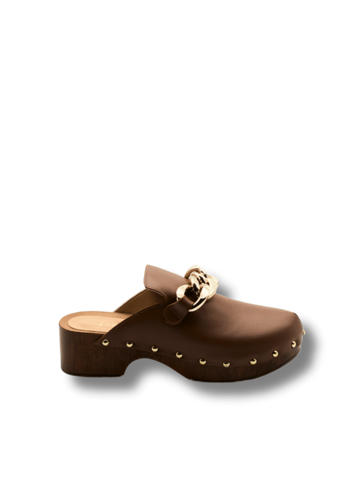 Apair Brun Vienna Træsko Sandal 35 Apair