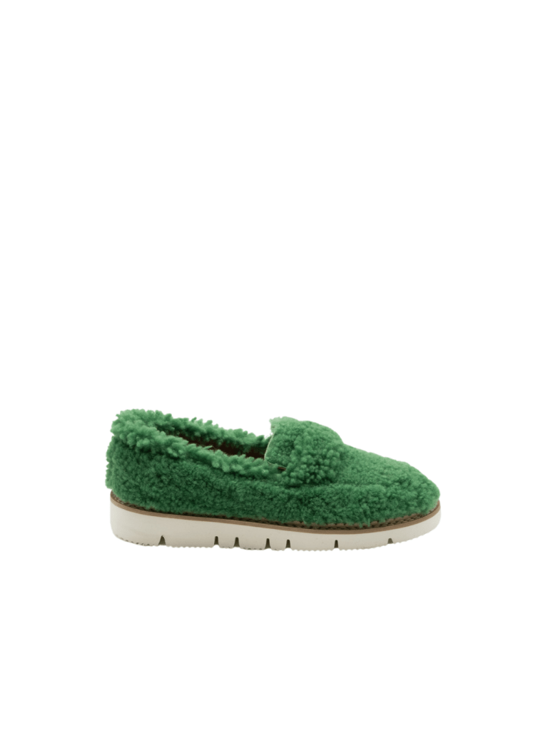 Apair Grøn Emerald Shearling Sko 35 Apair