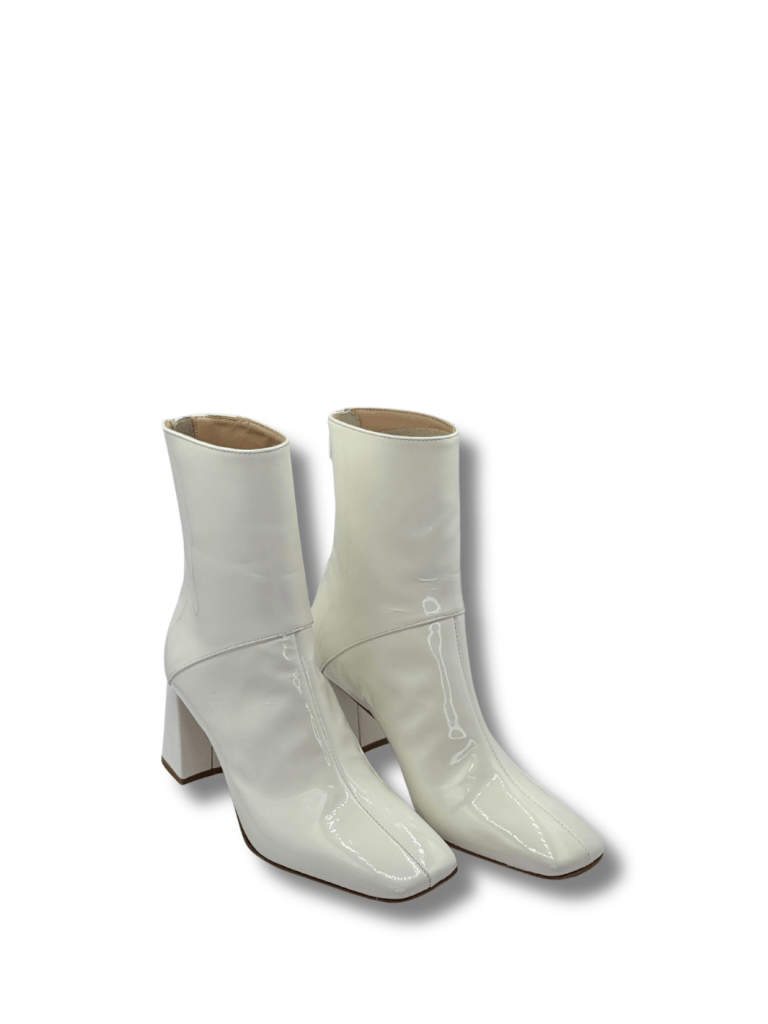 Apair Hvid Corfu Højhælet Støvle 35 Apair