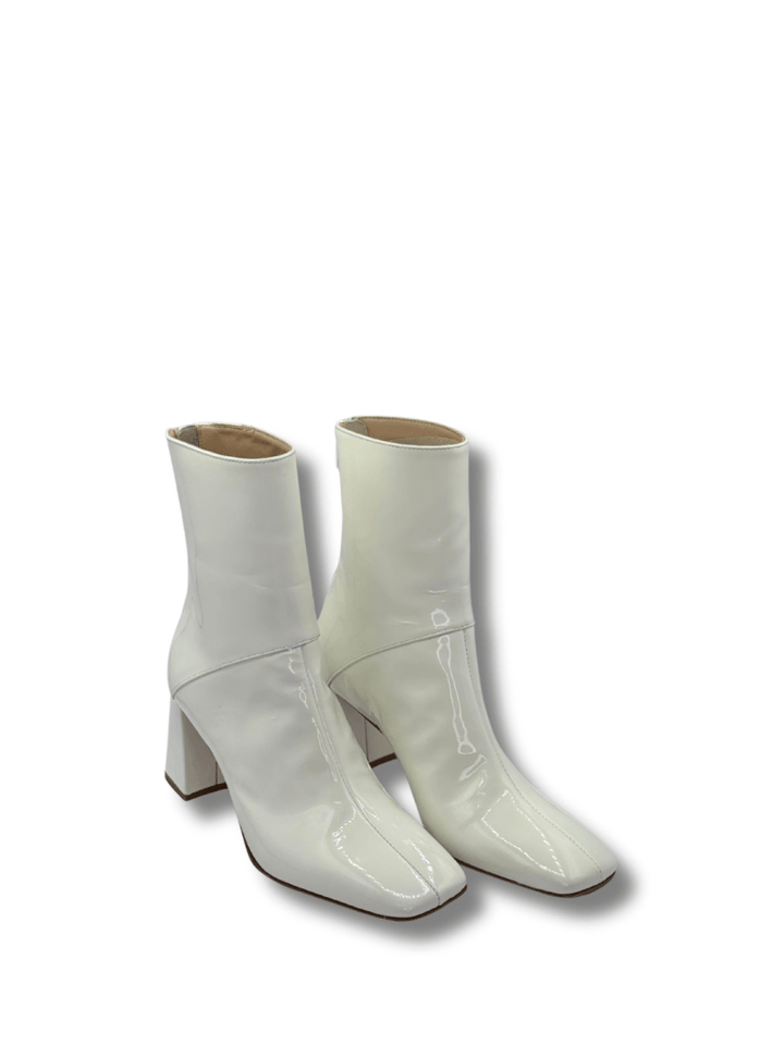 Apair Hvid Corfu Højhælet Støvle 35 Apair