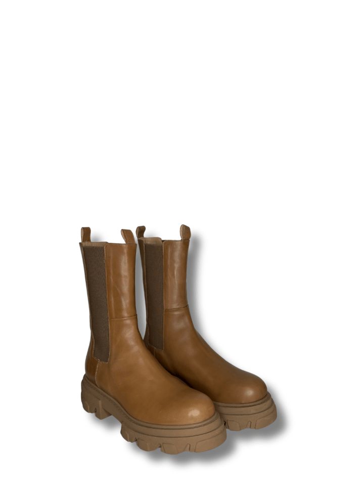 Apair Lysebrun Chelsea Støvle 35 Apair