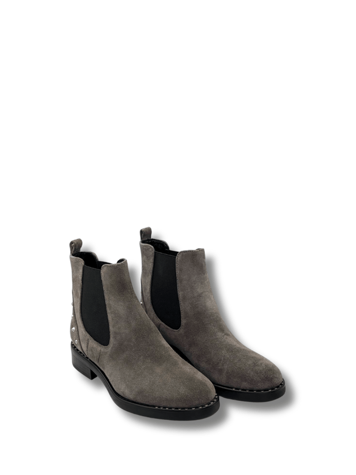 Apair Mørkegrå Ruskinds Støvle Med Nitter 35 Apair