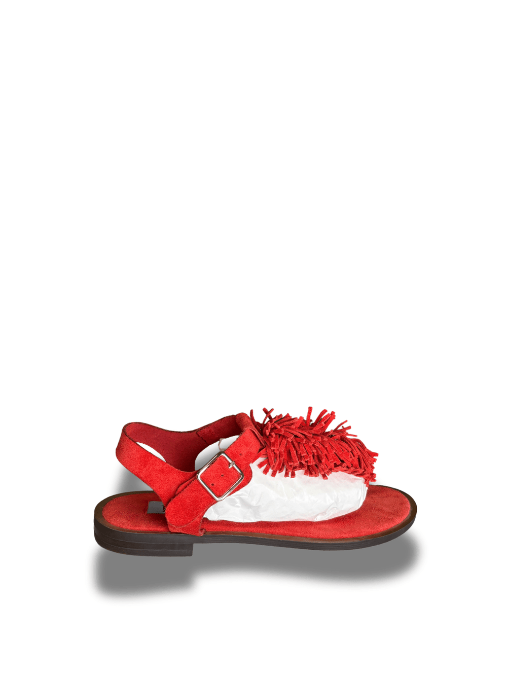 Apair Rød Ruskind Sandal 37 Apair