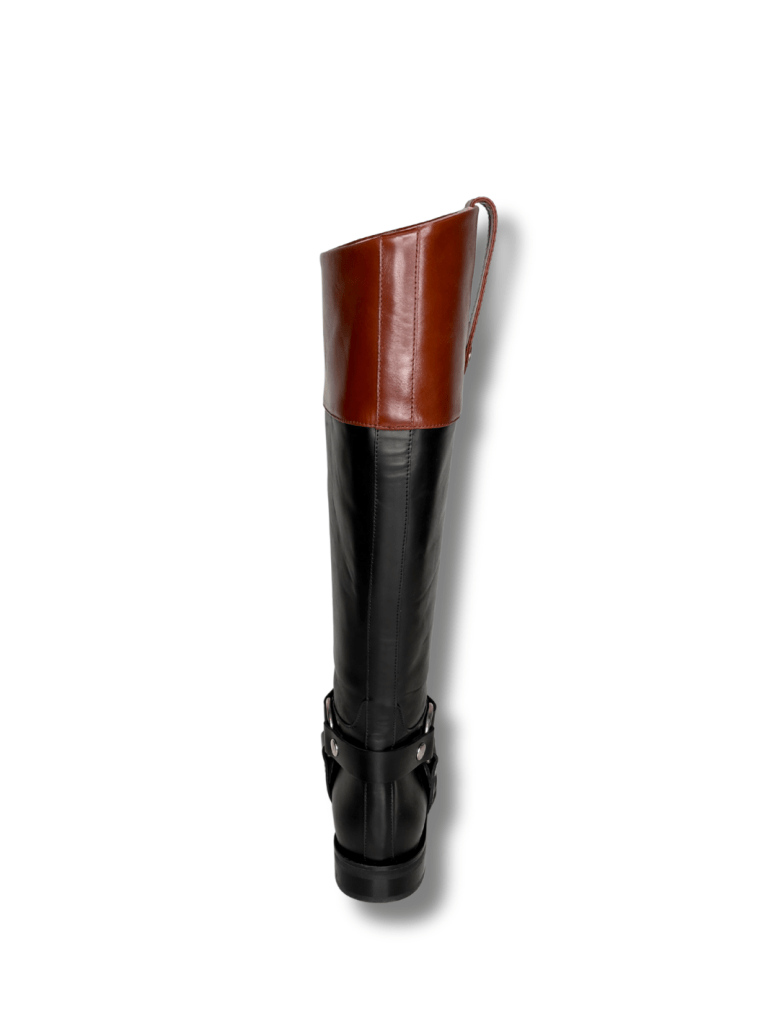 Apair Sort Og Brun Lang Classic Ridestøvle 37 Apair