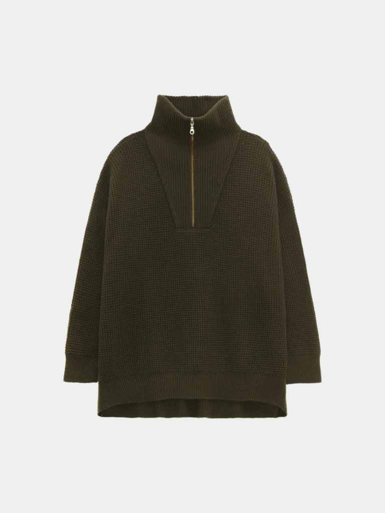 Army Alma Månestråle Zip Up Strik 0/XS Månestråle