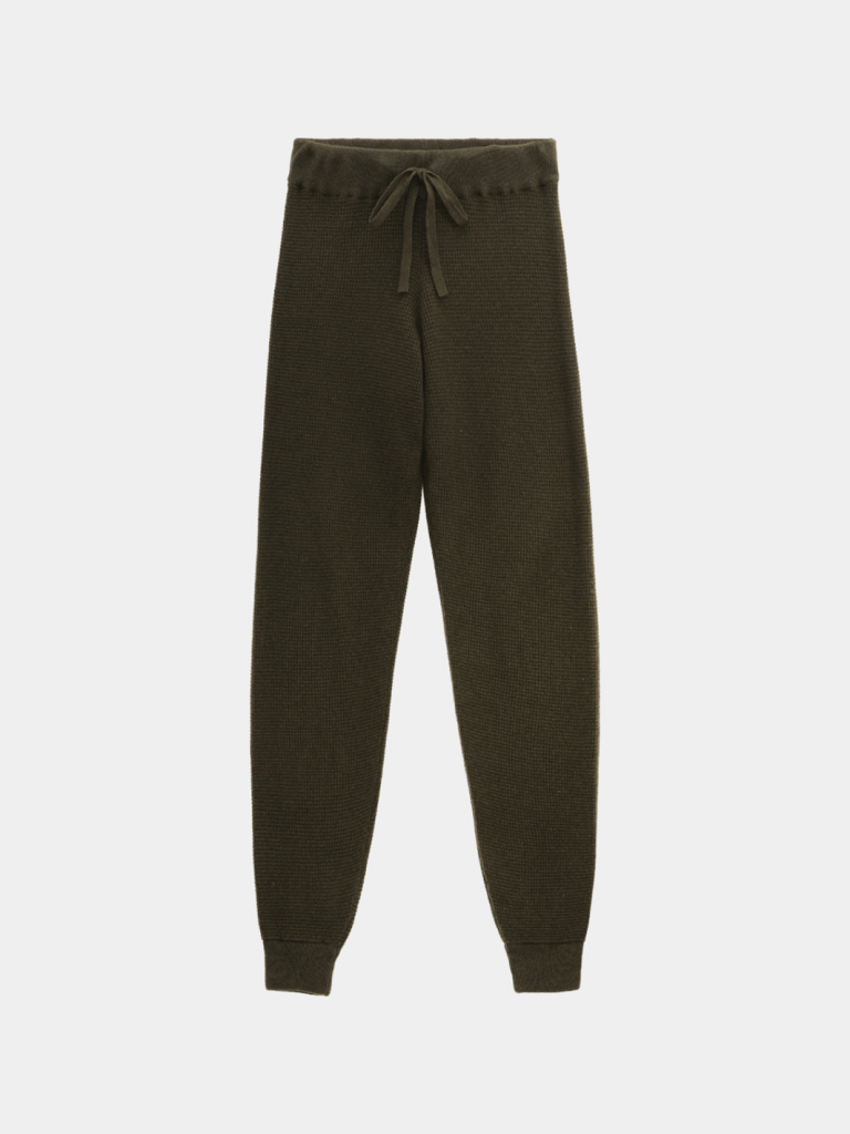 Armygrøn Cleo Månestråle Cashmere Strik Bukser 0/XS Månestråle