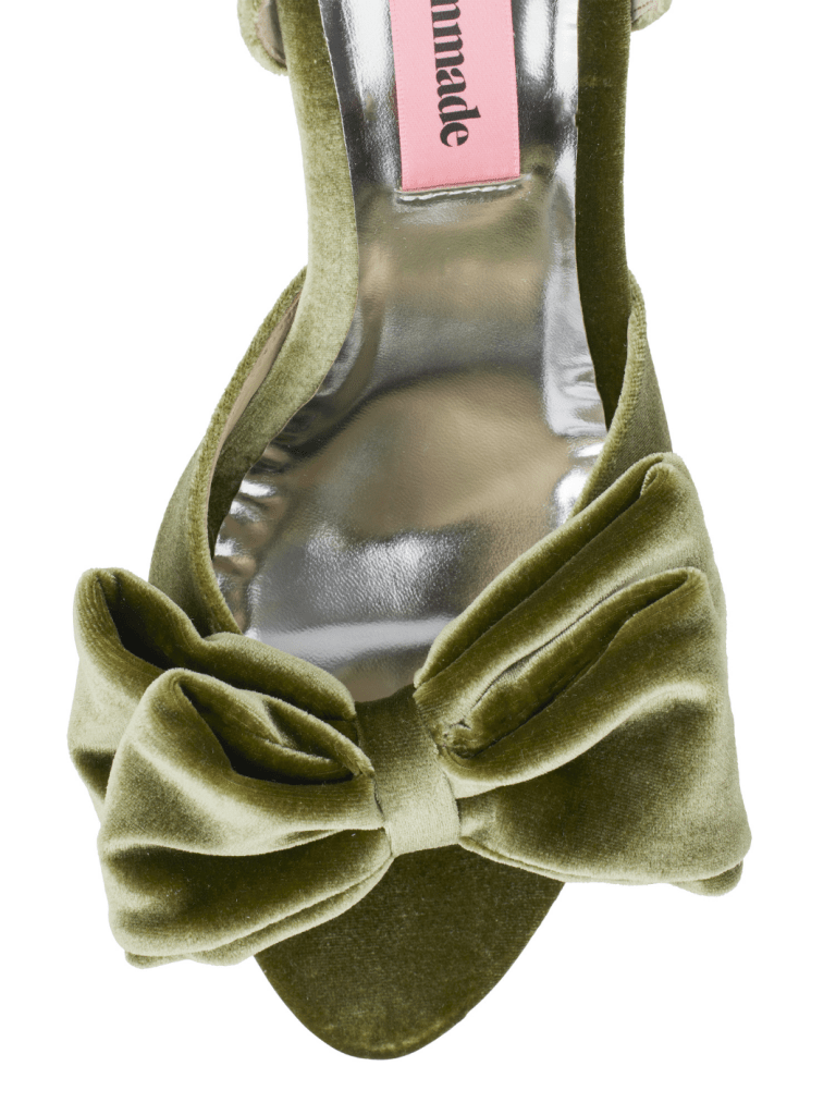 Armygrøn Costummade Marita Velour Stilet 36 Custommade