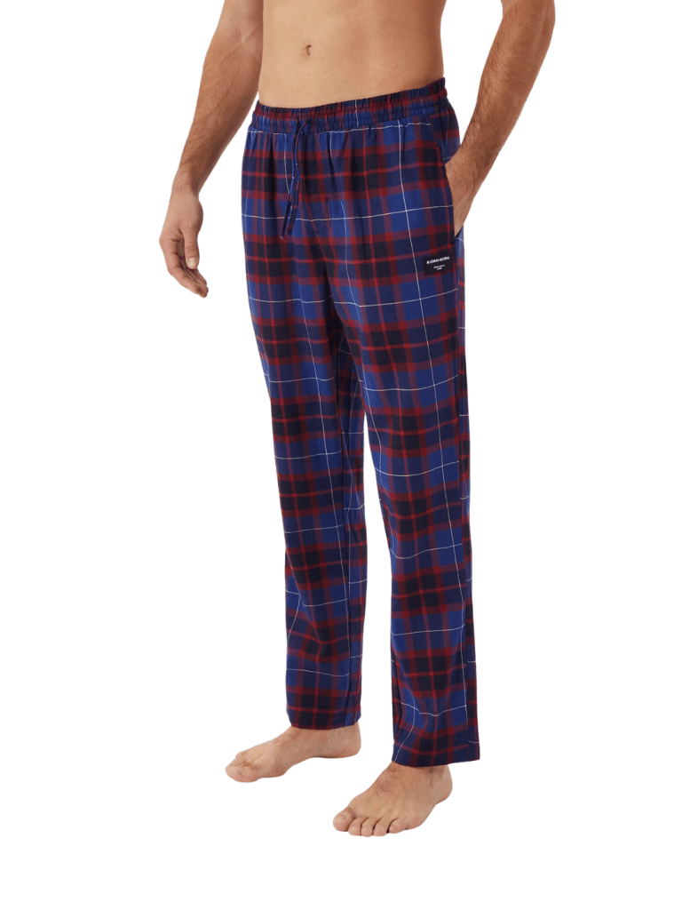 Björn Borg Blå Flannel Pyjamas Bukser M Björn Borg