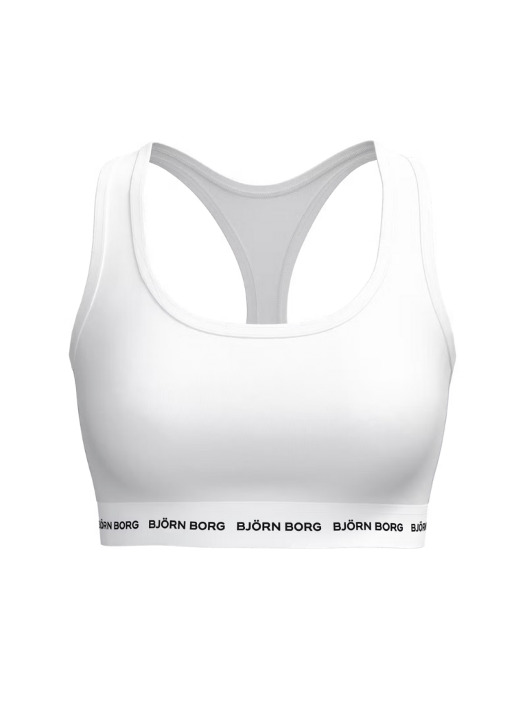 Björn Borg Hvid Blød Sports BH XS Björn Borg