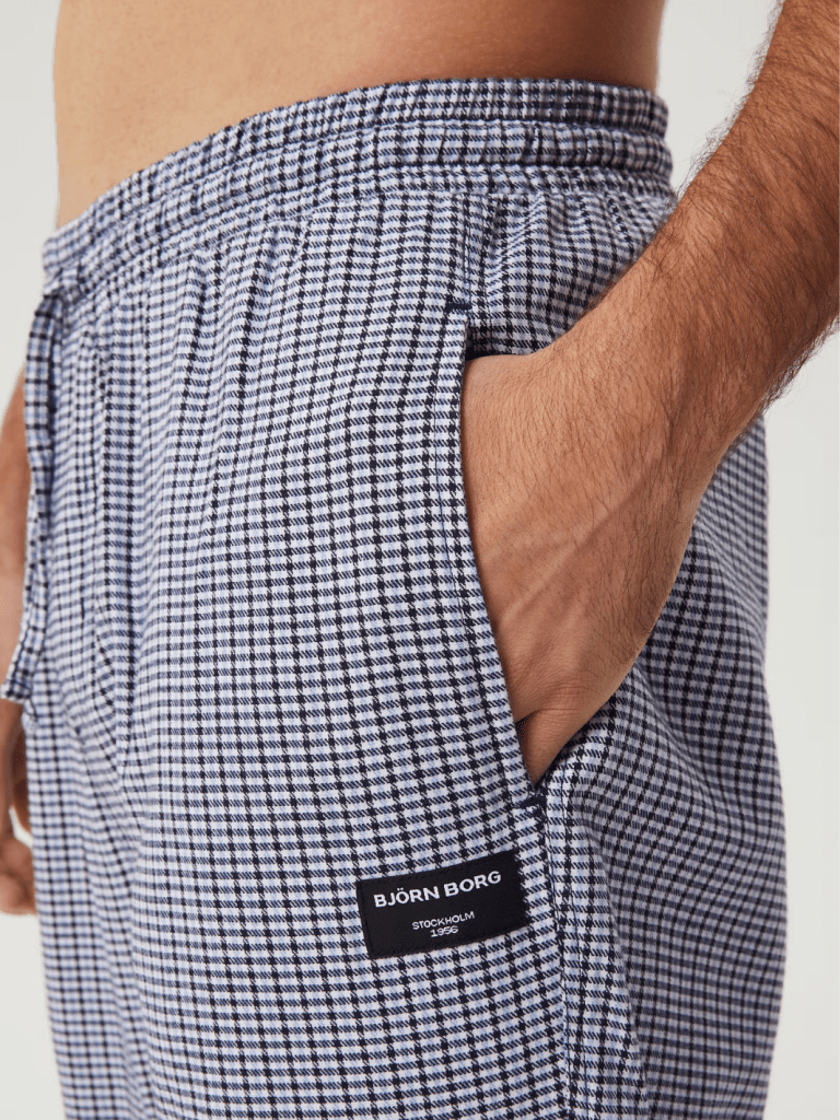 Björn Borg Lyseblå Flannel Pyjamas Bukser S Björn Borg