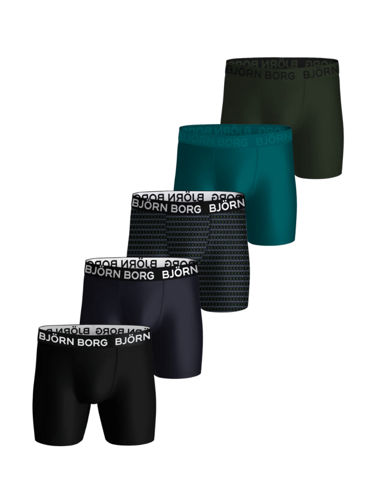 Björn Borg Multifarvet 5 - Pack Performance Boxershorts M Björn Borg