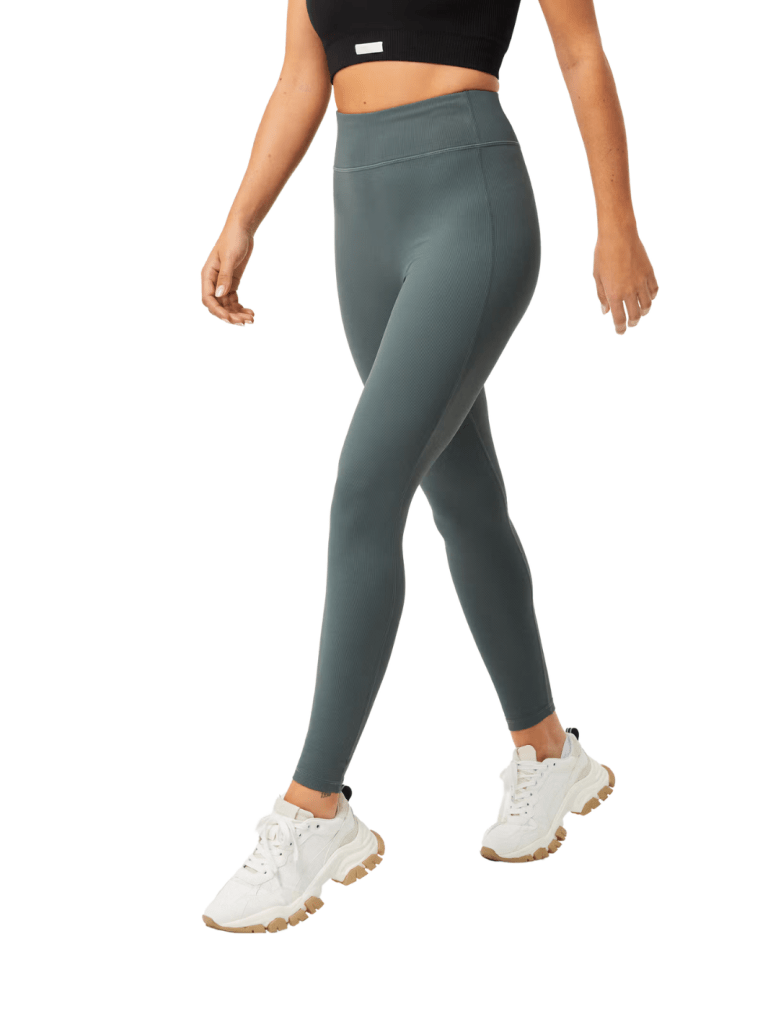 Björn Borg Petroleumsfarvet Highwaist Rib Tights XS Björn Borg