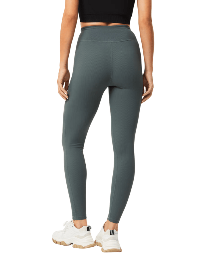 Björn Borg Petroleumsfarvet Highwaist Rib Tights XS Björn Borg