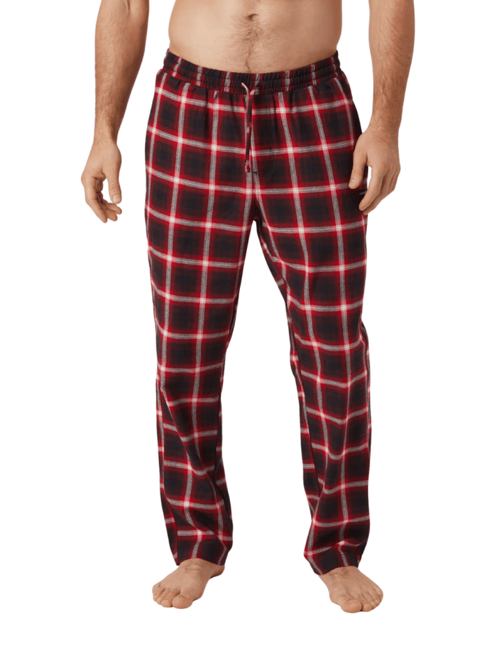 Björn Borg Røde Flannel Pyjamas Bukser L Björn Borg