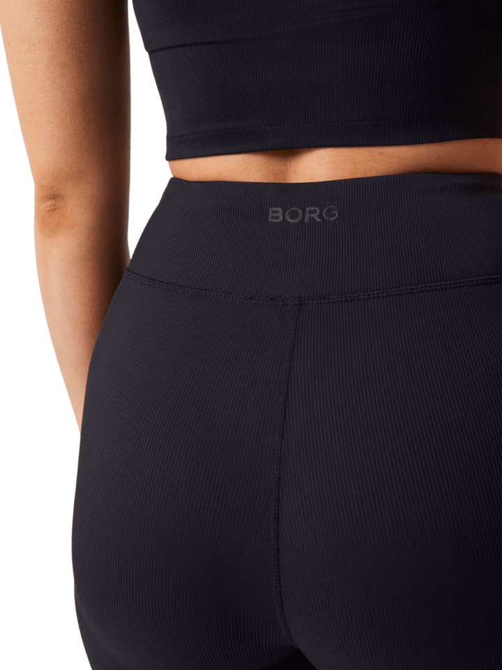 Björn Borg Sorte Highwaist Rib Tights XS Björn Borg