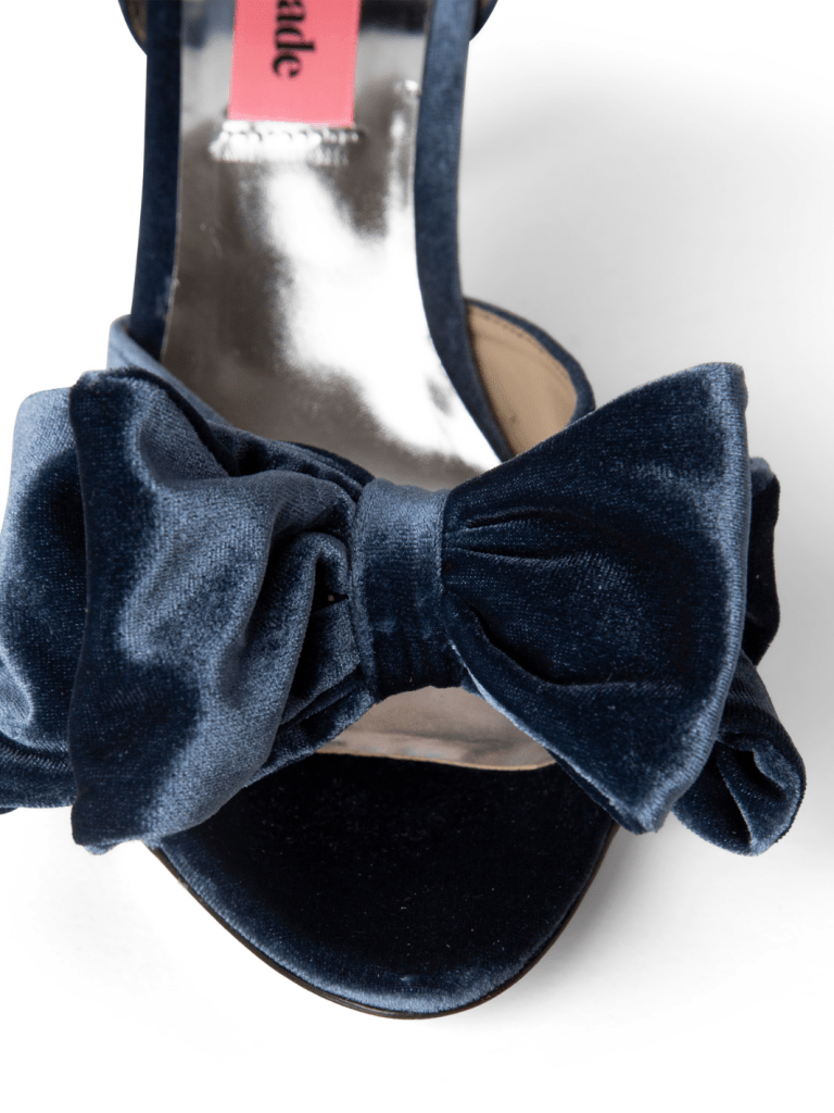 Blå Costummade Marita Velour Stilet 36 Custommade
