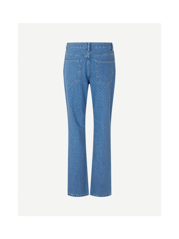 Blå Prikket Oxana Custommade Denim Bukser 34/XS Custommade